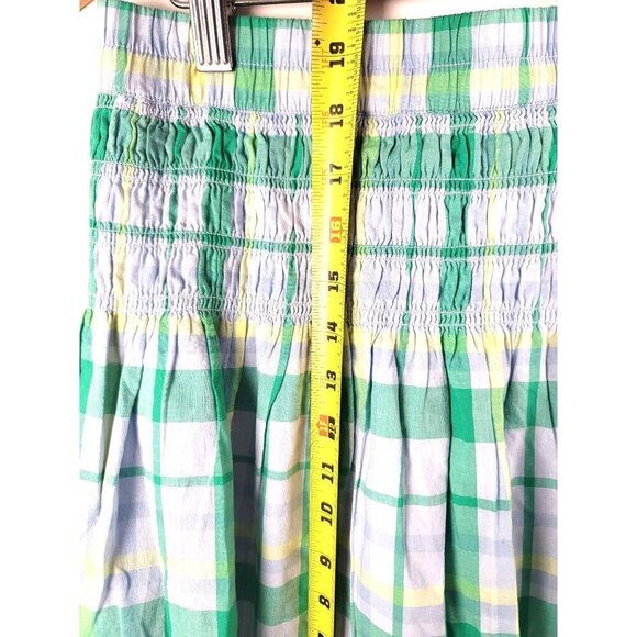 Free Assemble Women's Multicolor Plaid Elastic Waist Pleated Mini Skirt Size XL - Picture 5 of 9